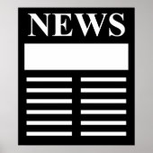 Nieuws koppen poster (Voorkant)
