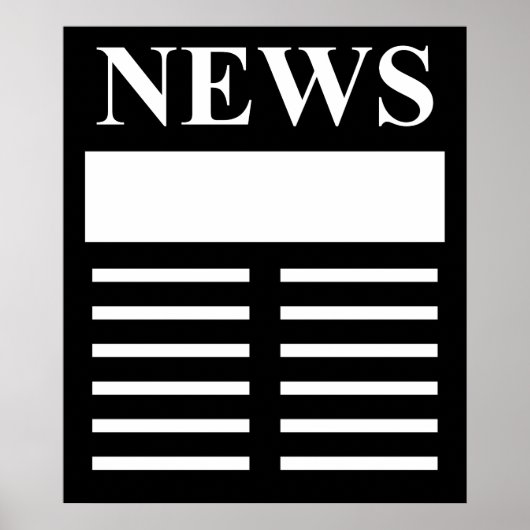 Nieuws koppen poster (Voorkant)