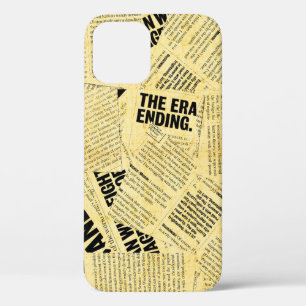 Nieuws papier met oud papier iPhone 12 hoesje