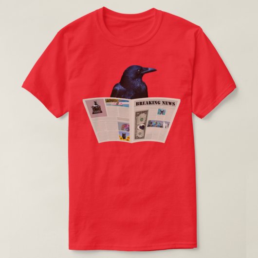 Nieuws Raven TShirtNewspaper Brea T-shirt (Design voorkant)