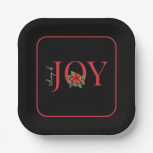 NIEUWS VAN JOY RED CHRISTMAS POINSETTIA PAPIEREN BORDJE