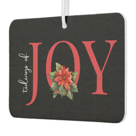 NIEUWS VAN VREUGDE RODE KERST POINSETTIA OP ZWART, LUCHTVERFRISSER