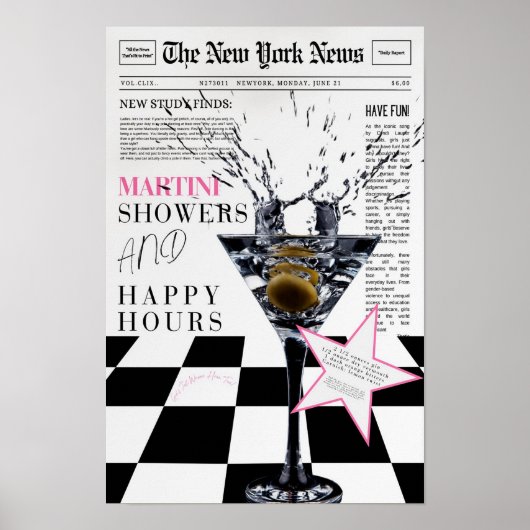 Nieuwsblad Trendy Wall Art Poster (Voorkant)