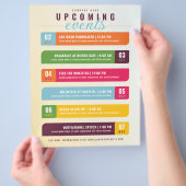 Nieuwsbrief Agenda planningsdata brochure (Hand)