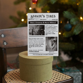 Nieuwsbrief Archief Multi Foto Kerst Zwart Wit Feestdagenkaart