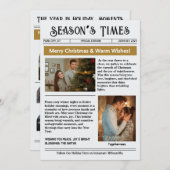 Nieuwsbrief Boog Foto Collage Kerstmis Feestdagenkaart (Voorkant / Achterkant)