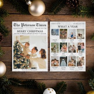 Nieuwsbrief Kerst Nieuwsbrief Jaar in Review Feestdagenkaart