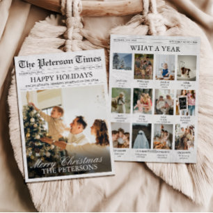 Nieuwsbrief Kerst Nieuwsbrief Wat een jaar Foto's Feestdagenkaart