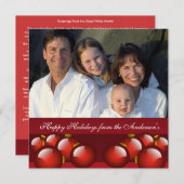 Nieuwsbrief met de Kaart voor Kerstmis op het Rood (Voorkant / Achterkant)