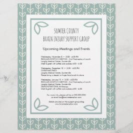 nieuwsbrief Rustic Leaves Support Group Flyer