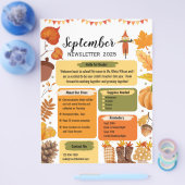 Nieuwsbrief voor de klas van september flyer (Enkel)