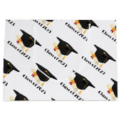 Nieuwsfeest in het moderne afstuderen groot cadeauzakje (Voorkant)