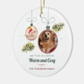 Nieuwsfoto's kerstfeestdag keramisch ornament (Links)