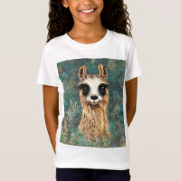 Nieuwsgierig Baby Llama Grappig T-shirt cadeau