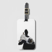 Nieuwsgierig Bagagelabel Koe (Voorkant (verticaal))