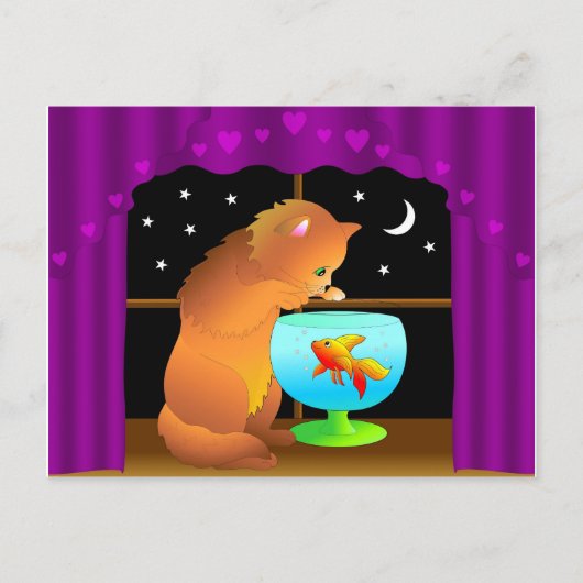 nieuwsgierig briefkaart (Voorkant)