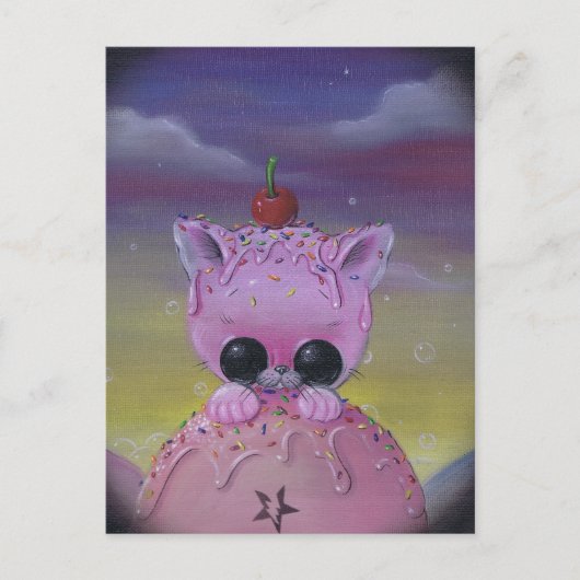 nieuwsgierig briefkaart (Voorkant)