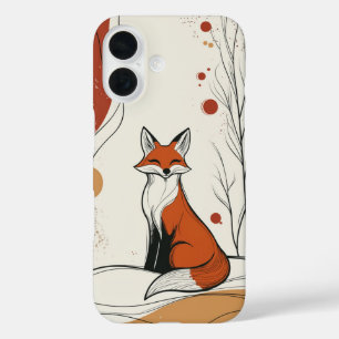 Nieuwsgierig Fox iPhone 16 Hoesje