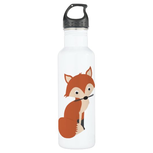 Nieuwsgierig Fox Waterfles (Voorkant)