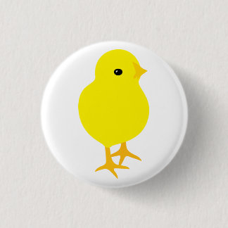 Nieuwsgierig Geel Chick Ronde Button 3,2 Cm