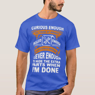 Nieuwsgierig, getrakteerd en slim - grappige auto- t-shirt