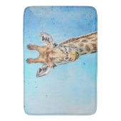 Nieuwsgierig Giraffe Badmat (Voorkant Verticaal)