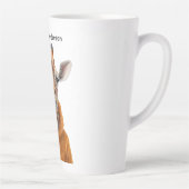 Nieuwsgierig Giraffe Latte Mok (Rechts)