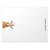 Nieuwsgierig Giraffe Notitieblok (Voorkant)