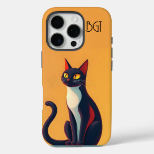 Nieuwsgierig kat iPhone 16 pro hoesje