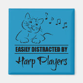 Nieuwsgierig kat gemakkelijk verstoord door Harp-s Magneet (Voorkant)