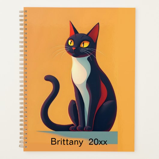 Nieuwsgierig kat planner (Voorkant)