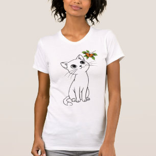 nieuwsgierig Kat T-shirt