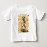 Nieuwsgierig Meerkat Baby T-Shirt