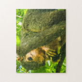 "Nieuwsgierig naar de canopy" Legpuzzel (Verticaal)