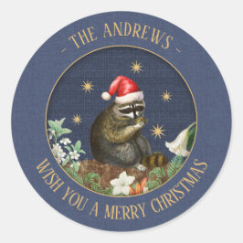 Nieuwsgierig Raccoon  Gift Stickers