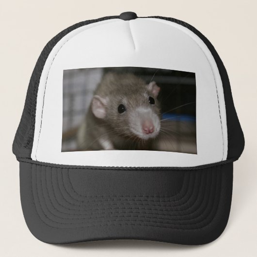 nieuwsgierig trucker pet (Voorkant)