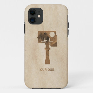 Nieuwsgierige iPhone - Bruin 11 Hoesje