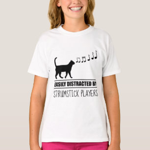 Nieuwsgierige katten die door stoomspelers worden t-shirt