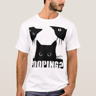 Nieuwsgierige katten t-shirt