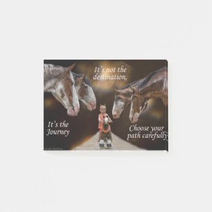 Nieuwsgierige paarden post-it® notes