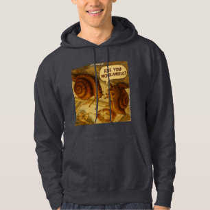 Nieuwsgierige Slak & Michelangelo Parodie Cartoon Hoodie