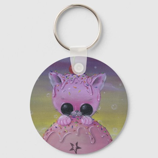 nieuwsgierige sleutelhanger (Voorkant)