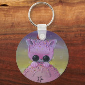 nieuwsgierige sleutelhanger (Voorkant)