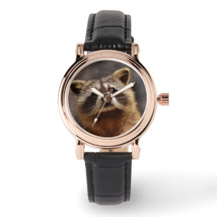 Nieuwsgierige Wasbeer Horloge