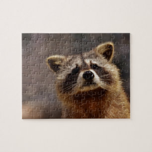 Nieuwsgierige Wasbeer Legpuzzel