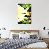 nieuwsgierigheid canvas afdruk (Insitu (Slaapkamer))