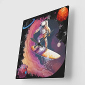 Nieuwsgierigheid en kennis vierkante klok (Hoek)