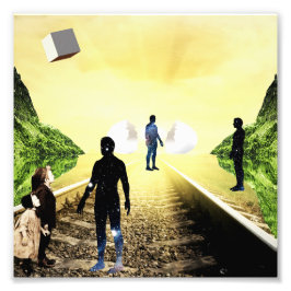 nieuwsgierigheid foto afdruk