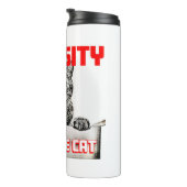 Nieuwsgierigheid geneest de kat thermosbeker (Geroteerd rechts)