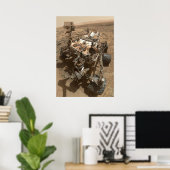Nieuwsgierigheid Mars Rover Poster (Thuiskantoor)